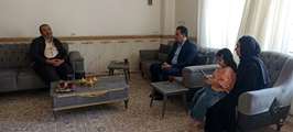 تکریم مدیرکل شهید کرمانشاه خانواده شهید مدافع امنیت وطن جواد بهرامی در پاوه