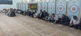 برگزاری مراسم هفتگی دعای پر فیض زیارت عاشور در بنیاد شهید استان کرمانشاه با حضور خادمین شهدا