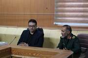 نشست مشترک مدیرکل بنیاد شهید استان کرمانشاه با فرمانده سپاه انصار الرسول (ص)