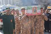 مراسم تشییع و خاکسپاری پیکر مطهر «صادق پروینی» در کرمانشاه